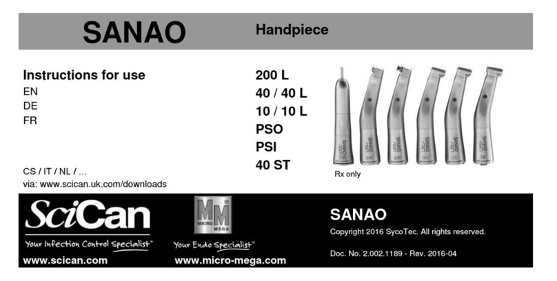 SciCan SANAO 200 L Instructions for use