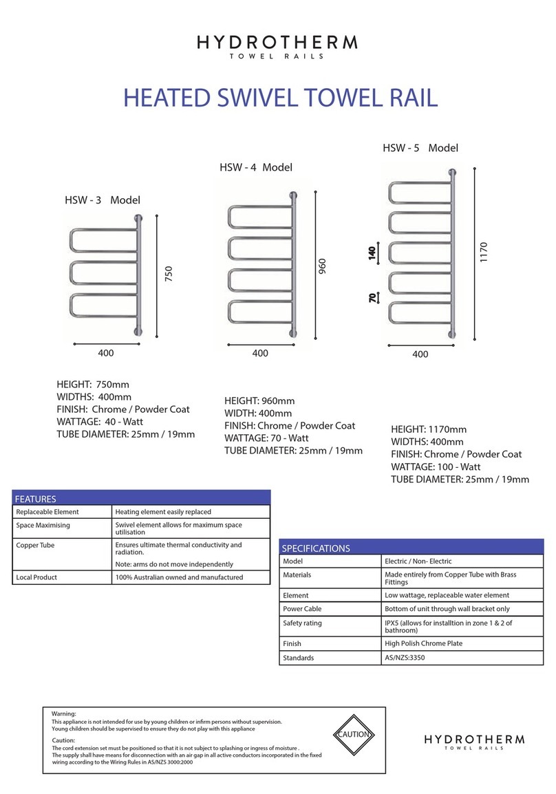 HydroTherm SWIVEL Series manual