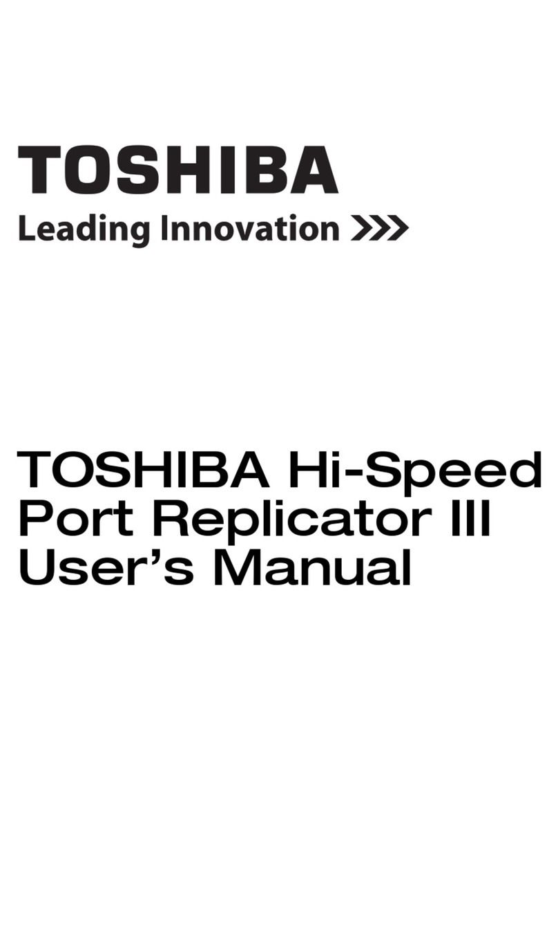 Toshiba Hi-Speed Port Replicator III User manual