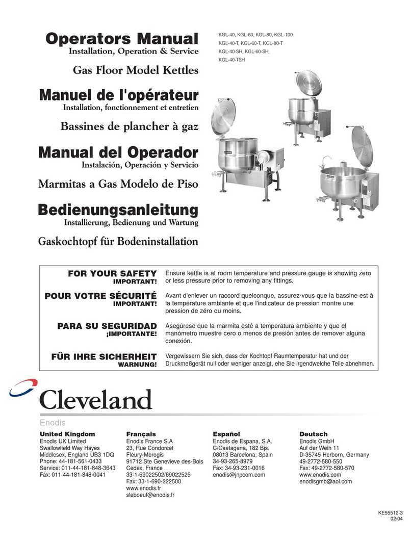 Cleveland KGL-60 Operator's manual