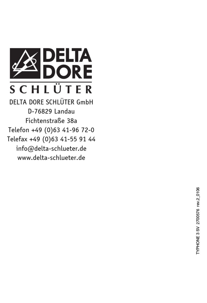 DELTA DORE TYPHONE 3 SV manual