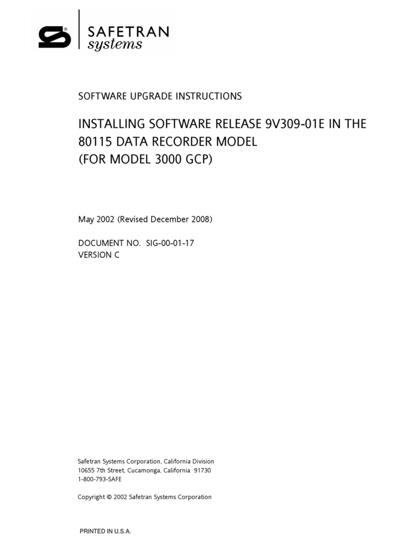 SAFETRAN systems 3000 GCP Software upgrade instructions