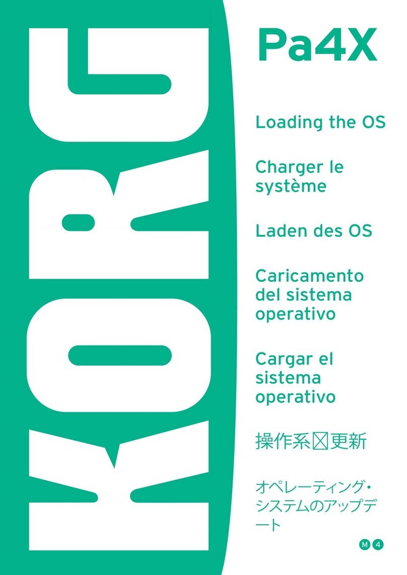 Korg PA4X Updating Instructions