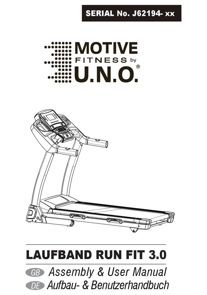 U.N.O Motive Fitness Run Fit 3.0 Assembly and user's manual
