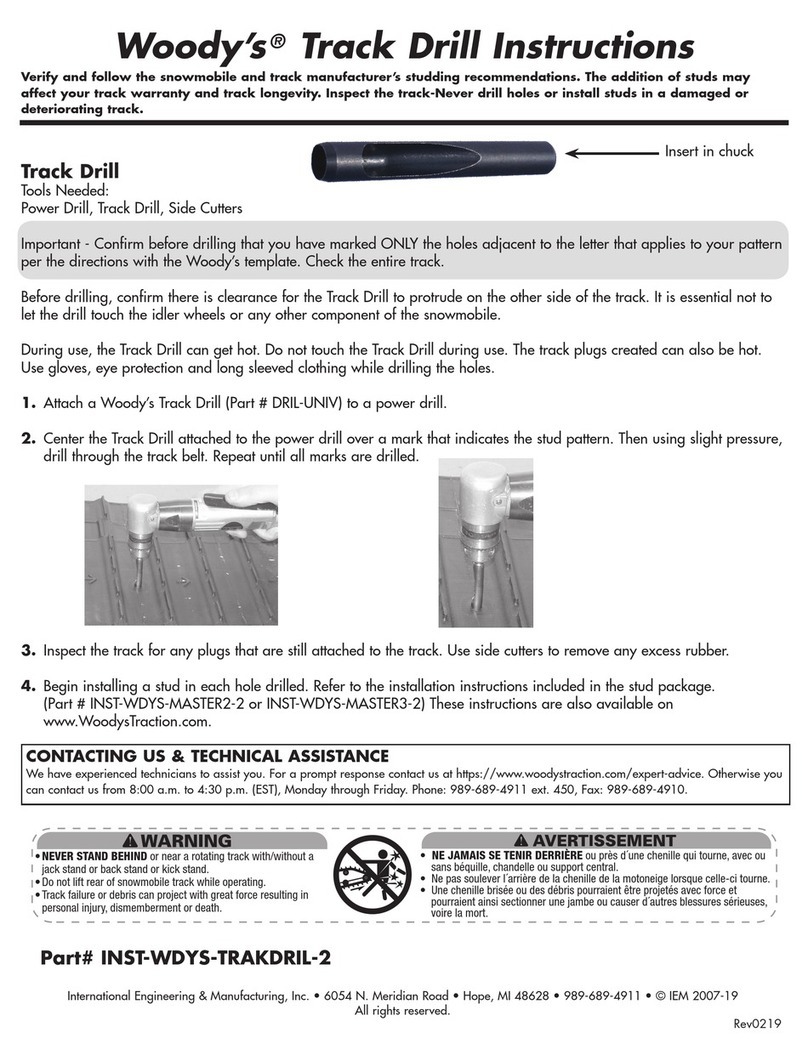 Woody Track Drill instructions