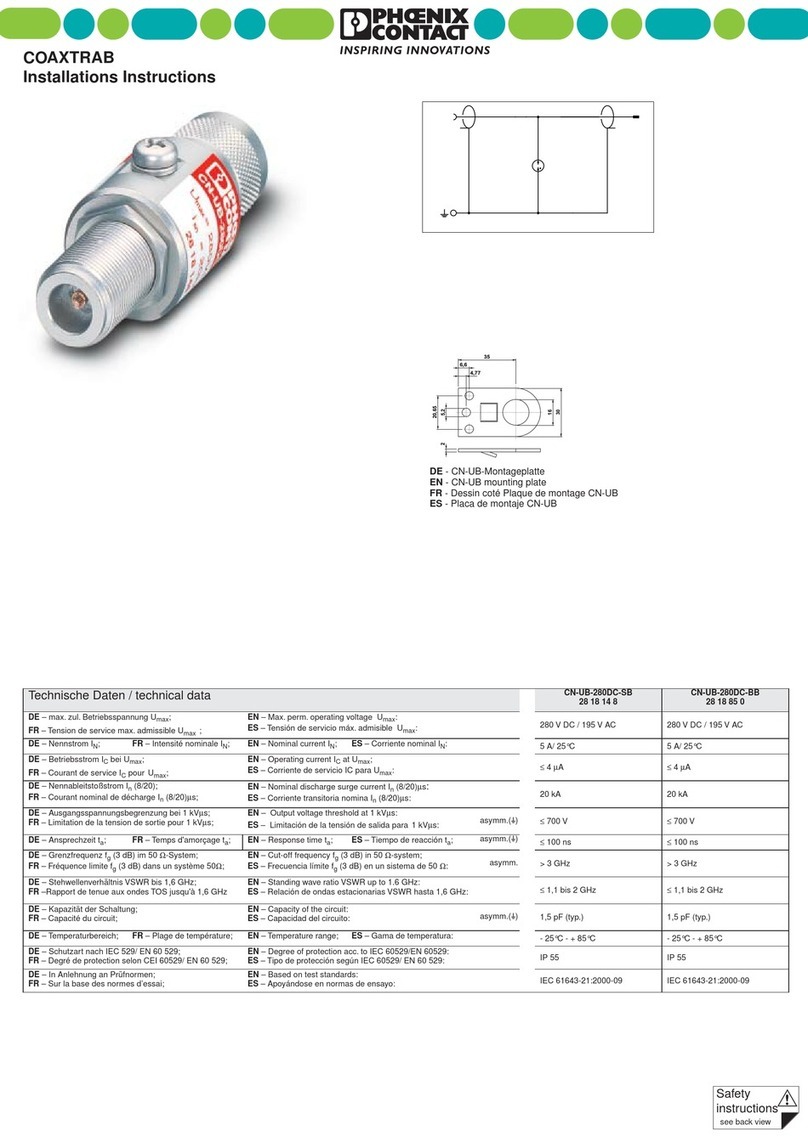 Phoenix Contact COAXTRAB installation instructions