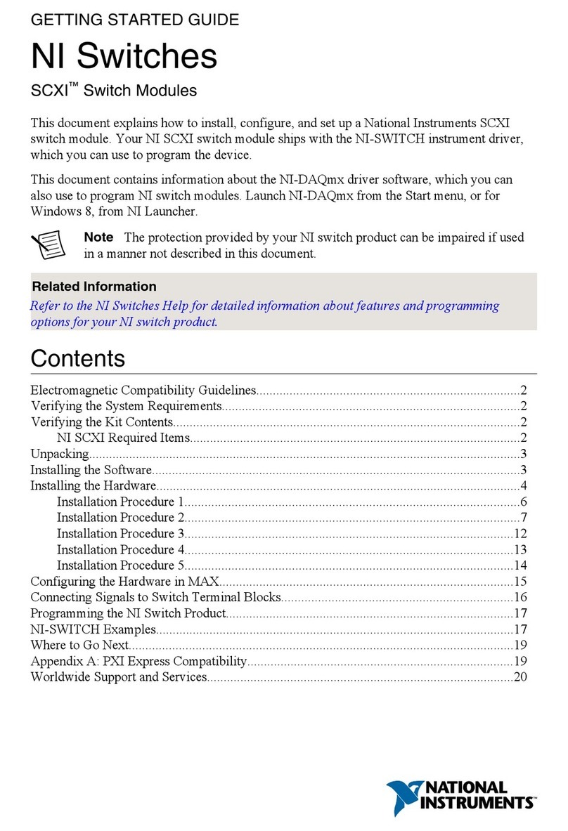 National Instruments SCXI User manual National Instruments SCXI User manual