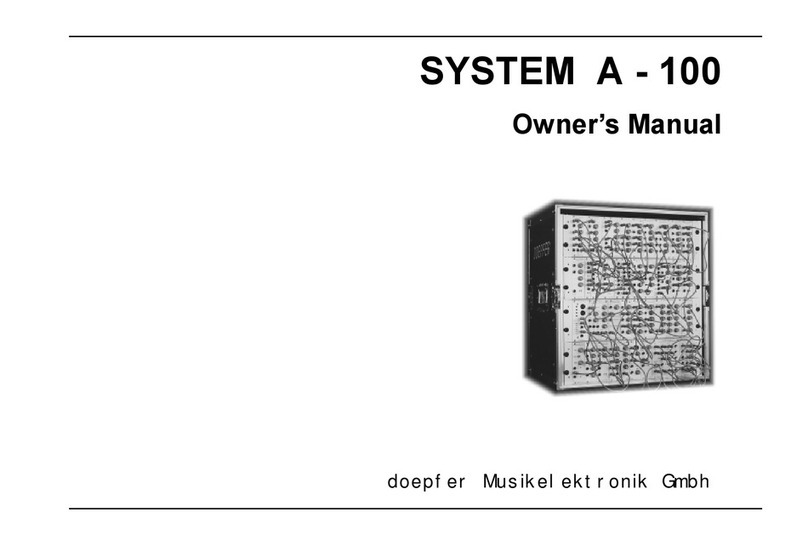 DOEPFER A-100 Series User manual