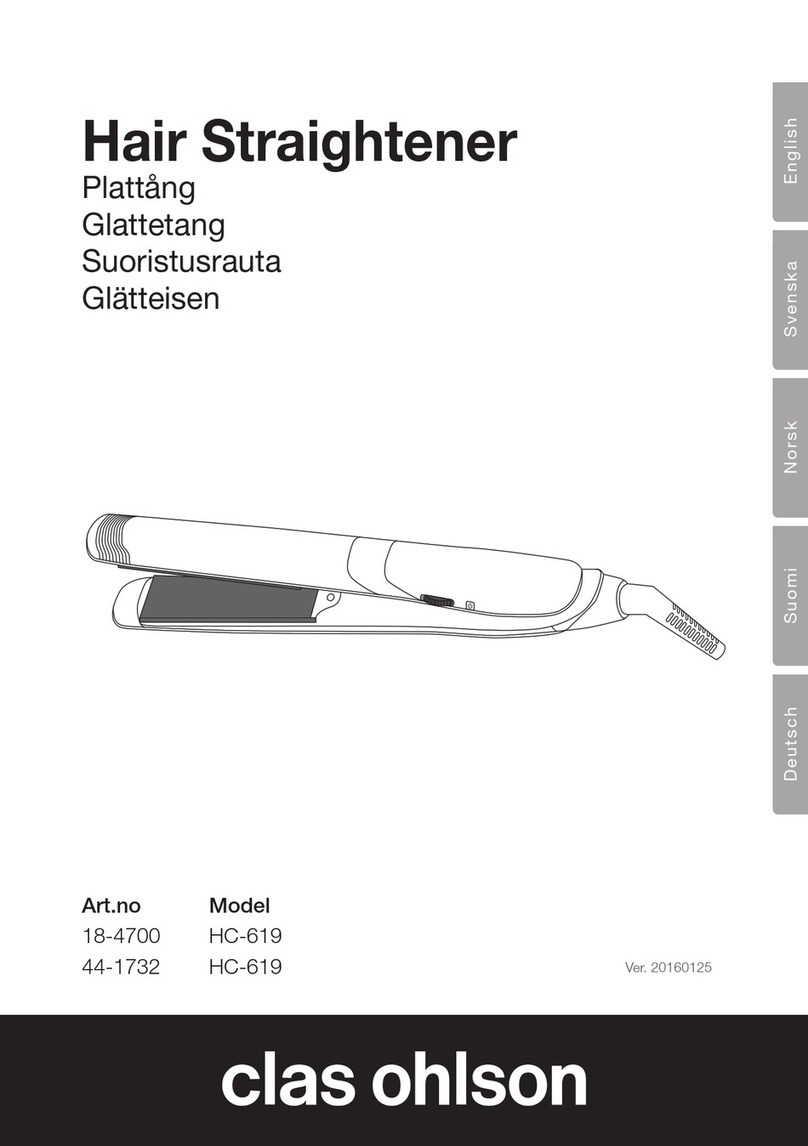 Clas Ohlson HC-619 User manual Clas Ohlson HC-619 User manual