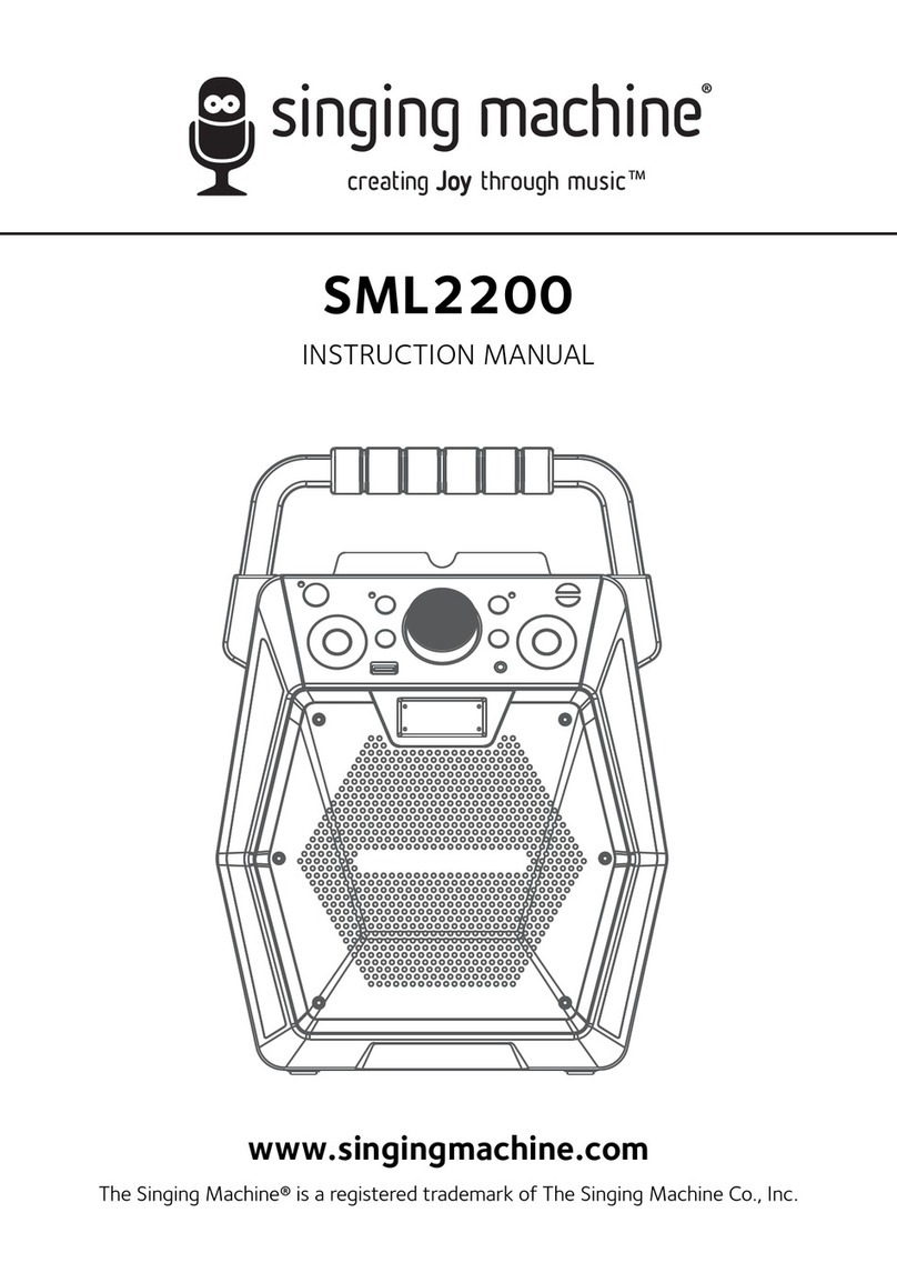 The Singing Machine SML2200 User manual