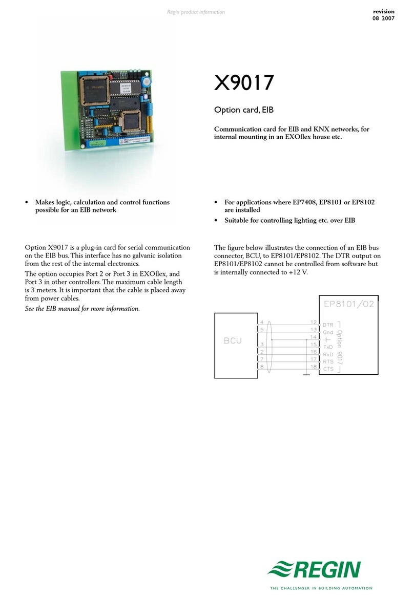 Regin X9017 Begin product information