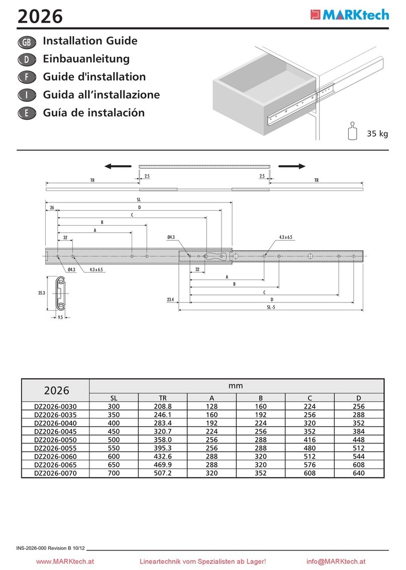 MARKtech 2026 Series installation guide MARKtech 2026 Series installation guide