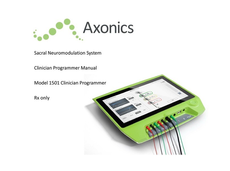 Axonics 1501 Operating and maintenance manual