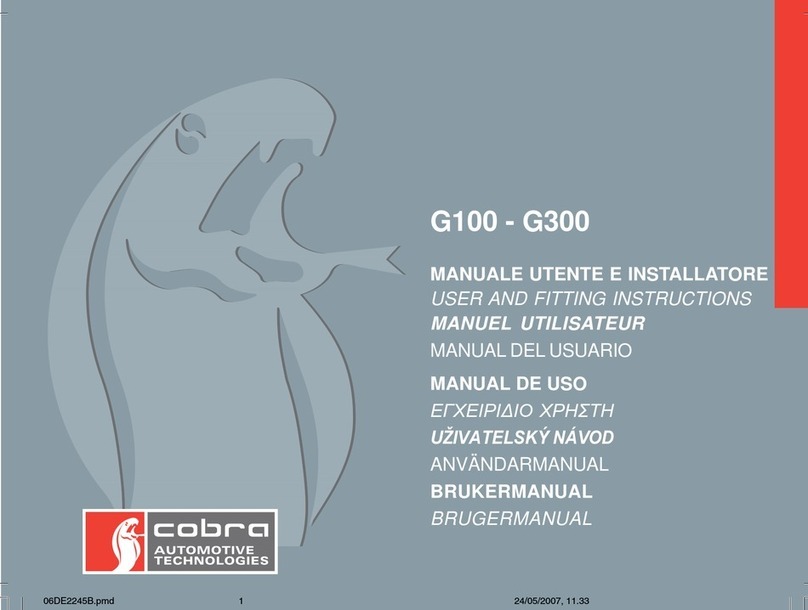 Cobra G100 User manual