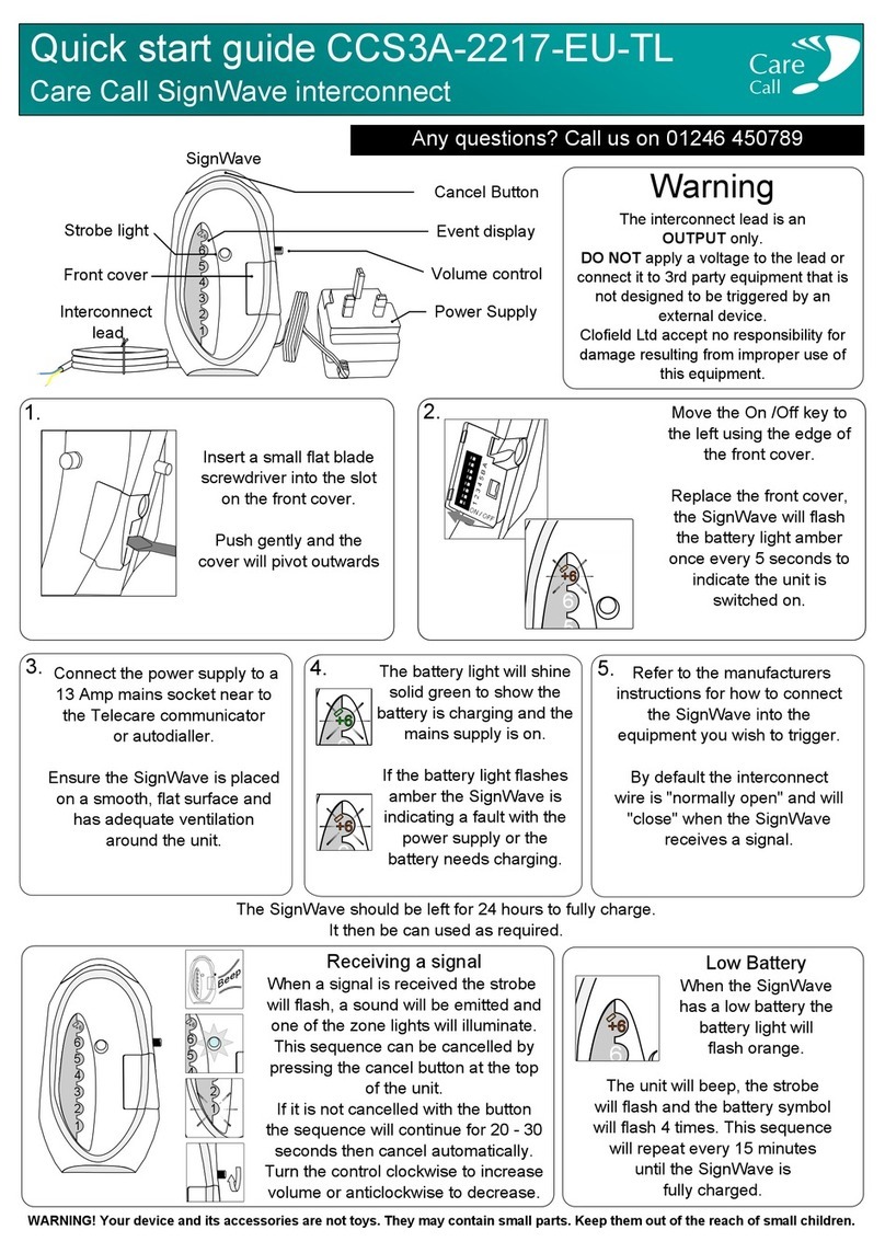 Care Call SignWave User manual