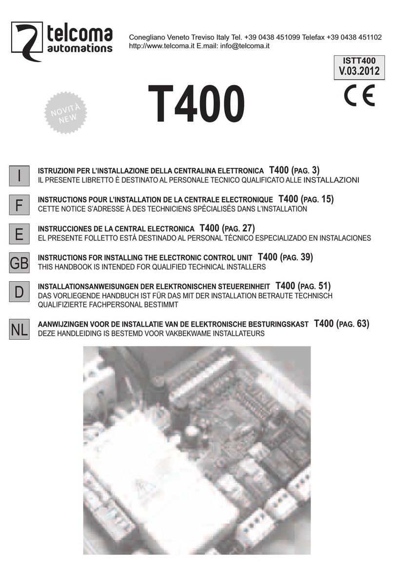 Telcoma T400 Instructions for installing