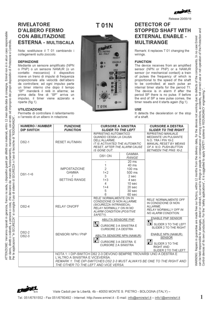 Emirel T 01N manual