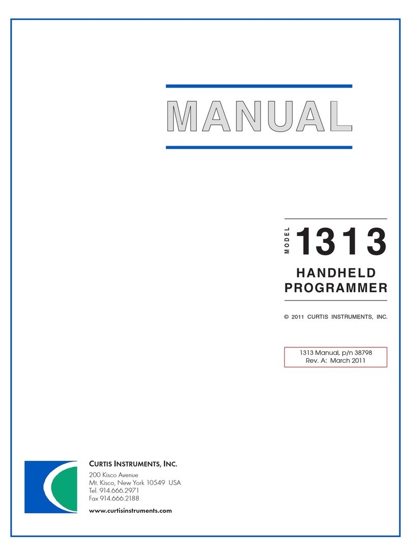 Curtis Instruments 1313 manual
