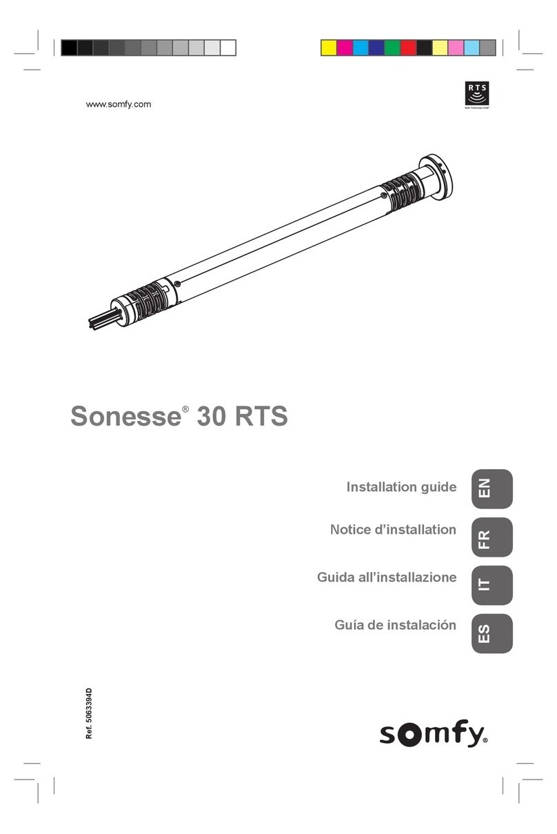 SOMFY sonesse 30 rts installation guide