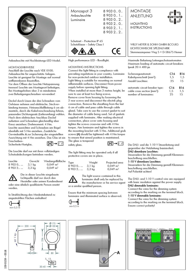 Meyer Monospot 3 Mounting instructions Meyer Monospot 3 Mounting instructions