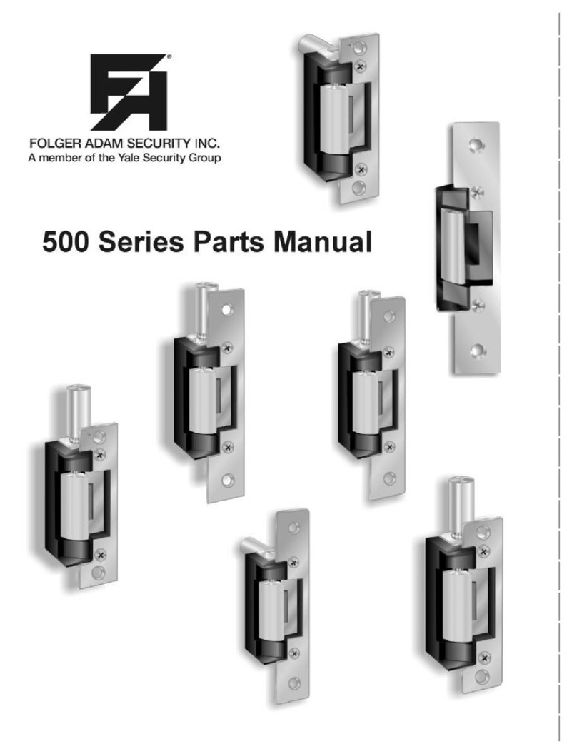 FOLGER ADAM SECURITY 500 Series manual