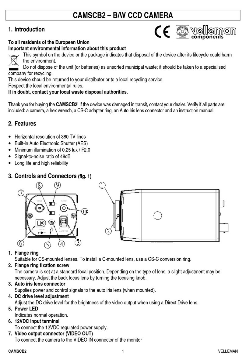 Velleman CAMSCB2 User manual