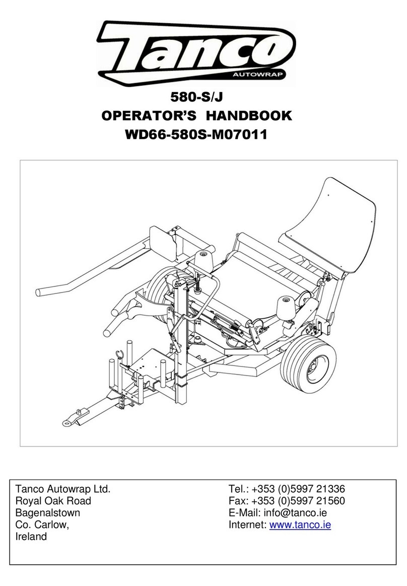 Tanco 580-J Operator's handbook