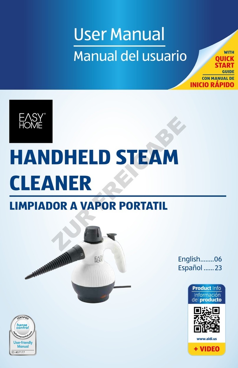 Easy@Home Handheld Steam Cleaner user manual Easy@Home Handheld Steam Cleaner user manual