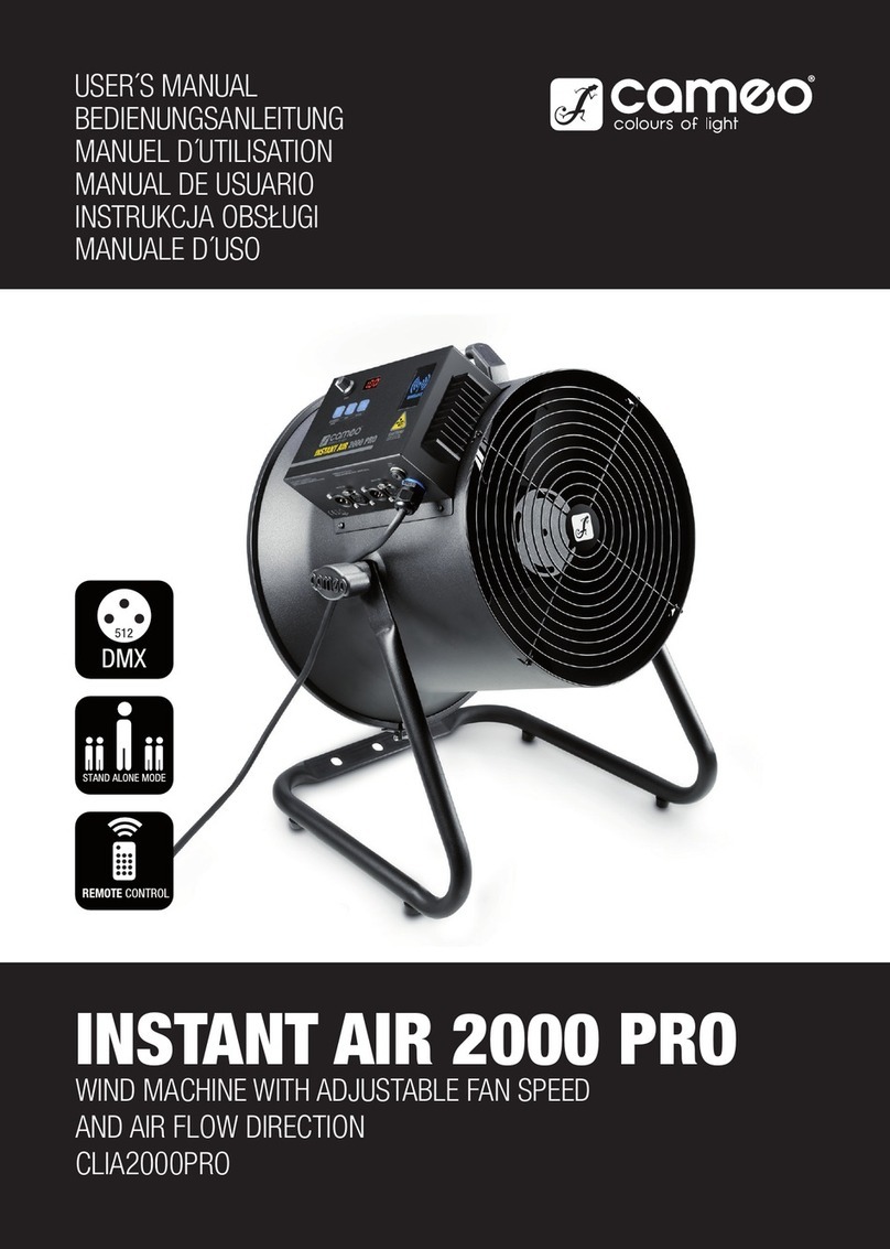 Cameo INSTANT AIR 2000 PRO User manual