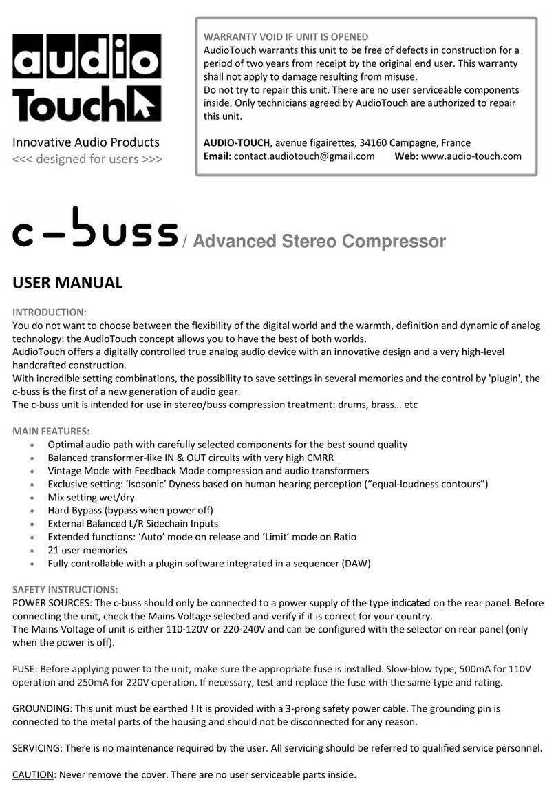 AudioTouch c-buss user manual