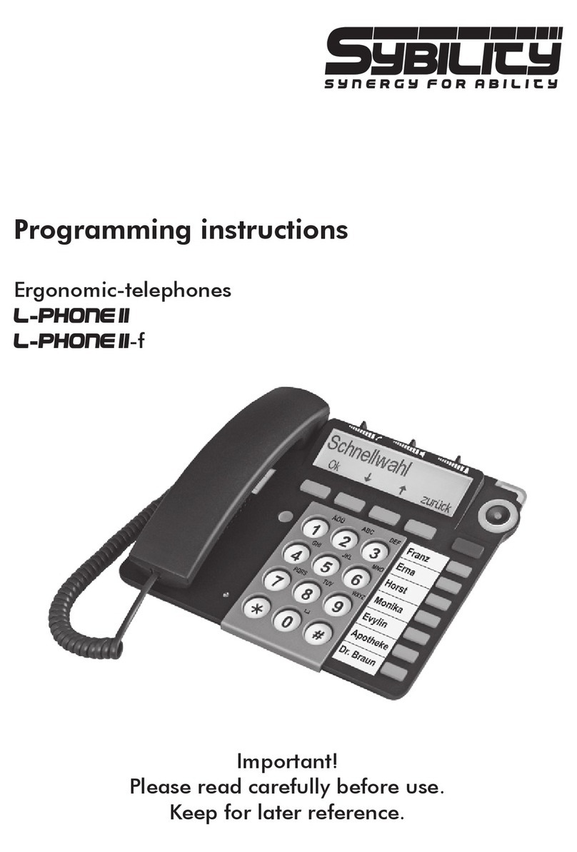 Sybility L-PHONE II-F Installation & programming instructions
