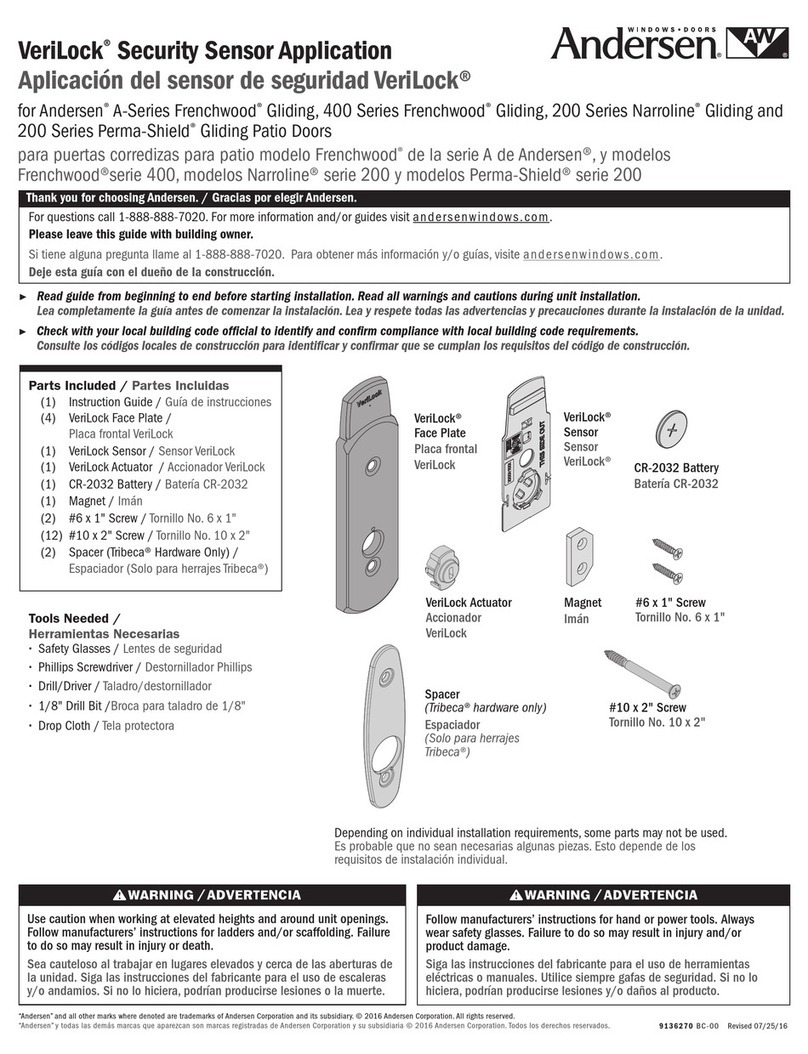 Andersen VeriLock manual