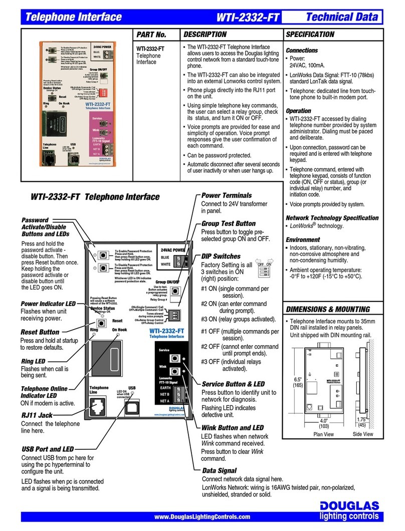 Douglas WTI-2332-FT Technical data