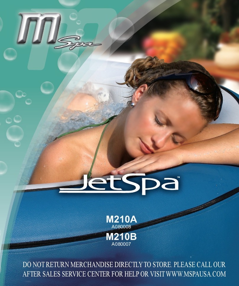 M-Spa jetSpa M210A Installaton manual M-Spa jetSpa M210A Installaton manual