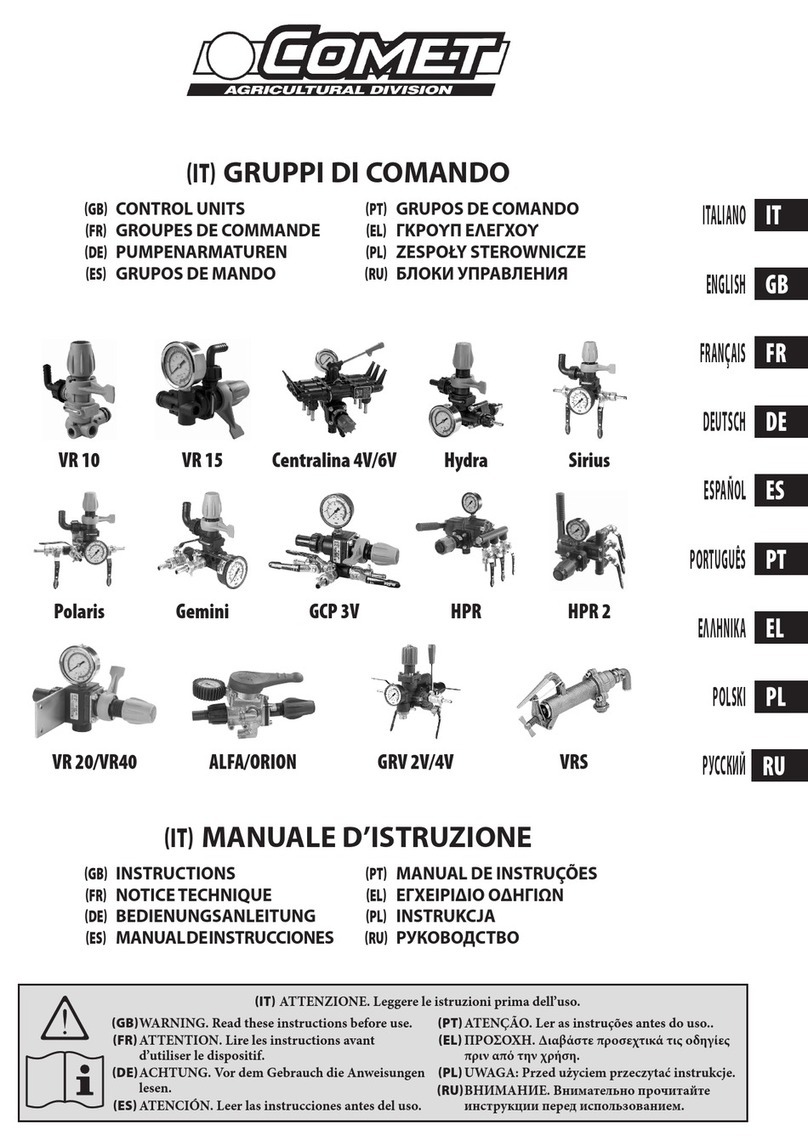 Comet VR 10 instructions