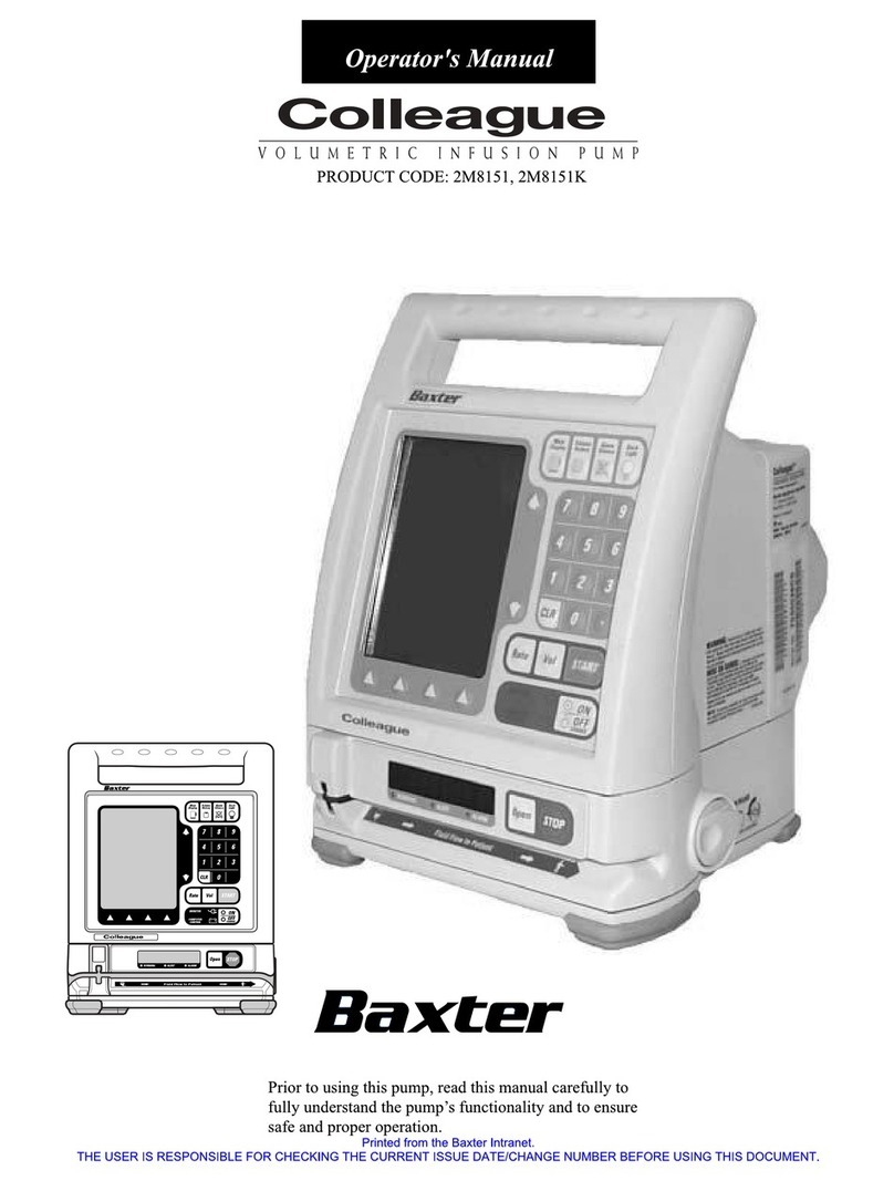 Baxter Healthcare Corporation Colleague Operator's manual