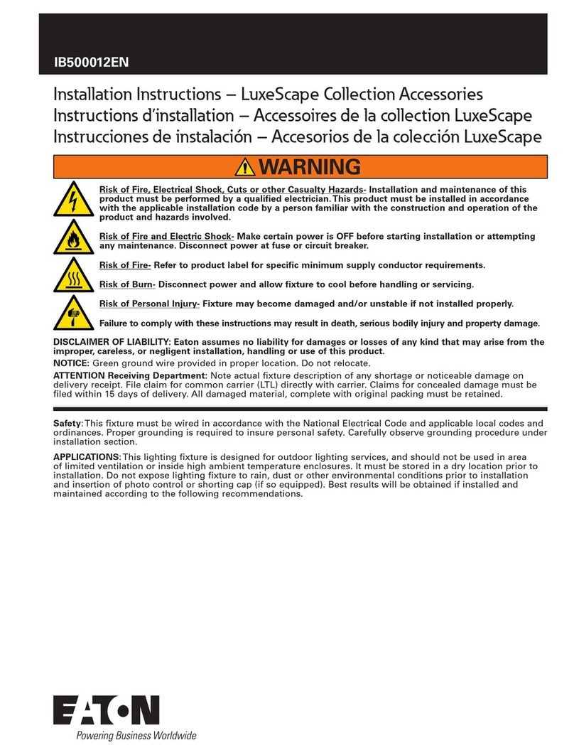 Eaton LuxeScape Series installation instructions