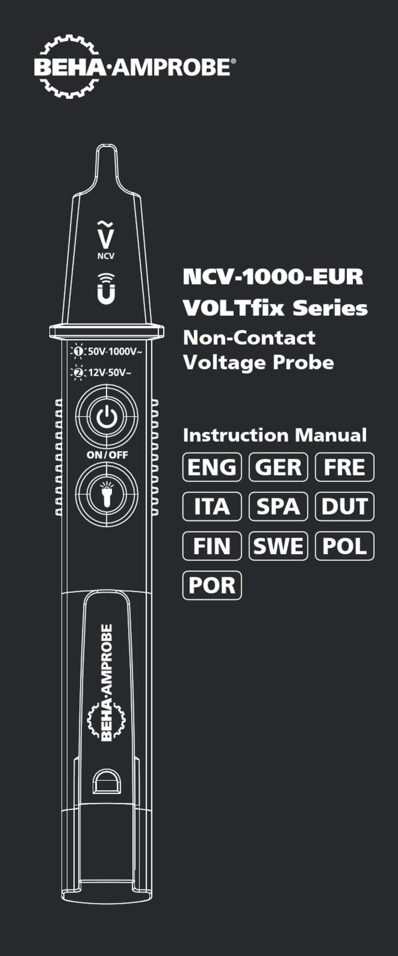 Beha-Amprobe NCV-1000-EUR VOLTfix Series instruction manual