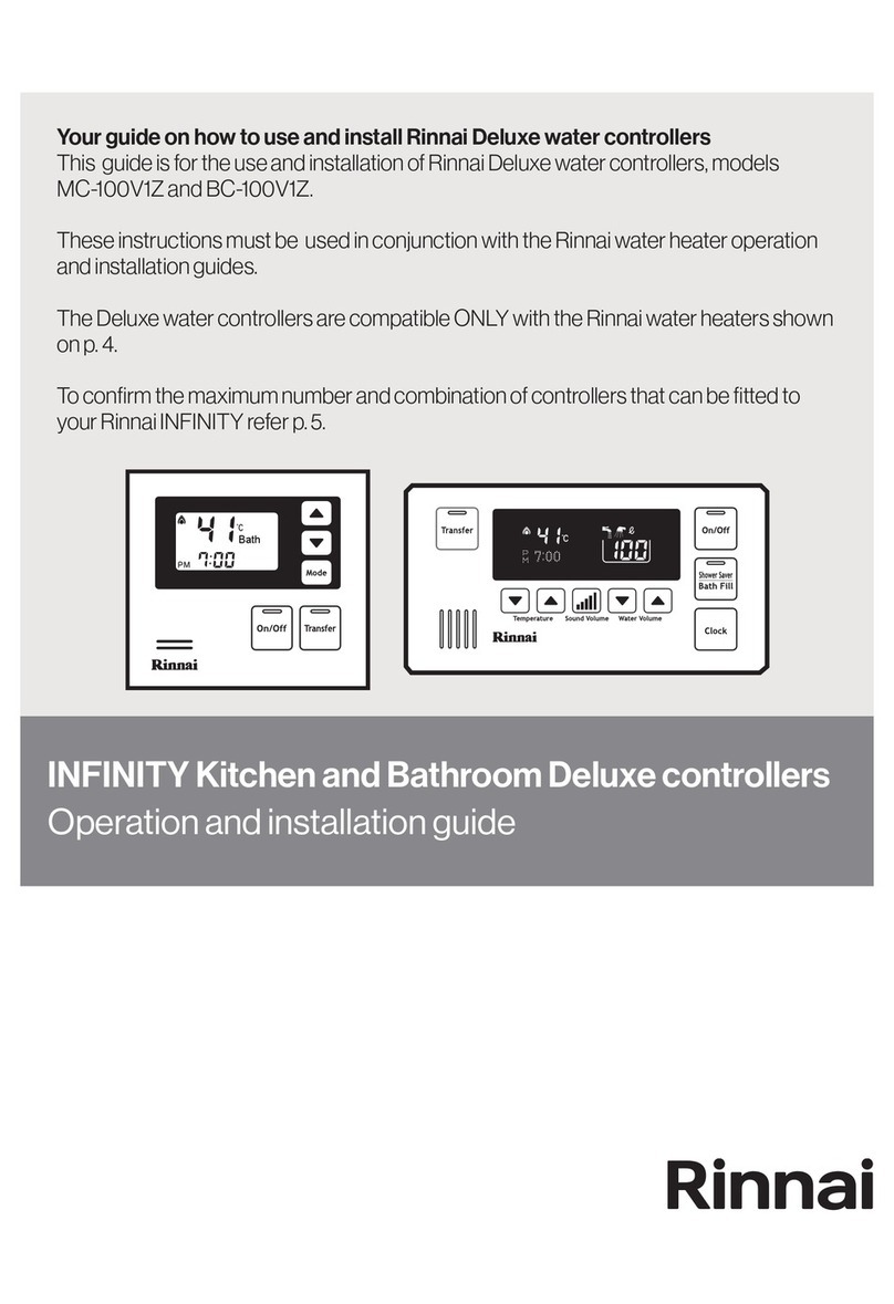 Rinnai BC-100V1Z Quick start guide