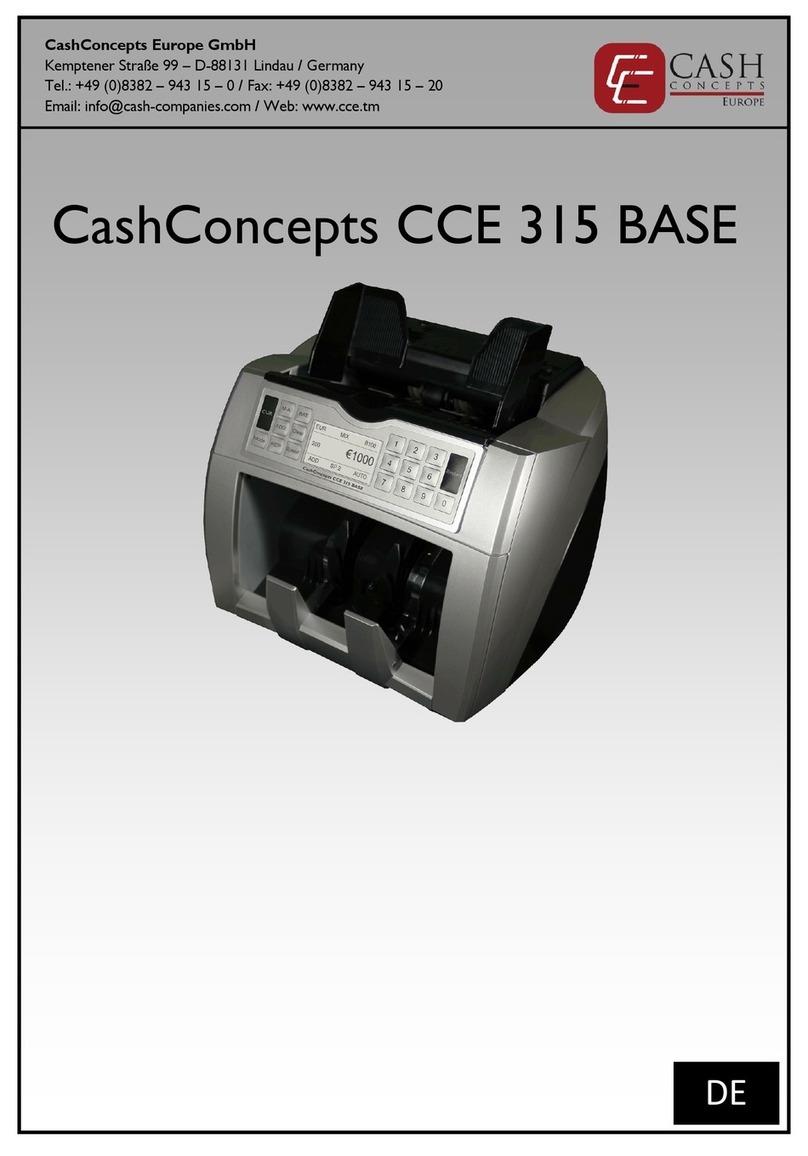 CashConcepts CCE 315 BASE quick start guide