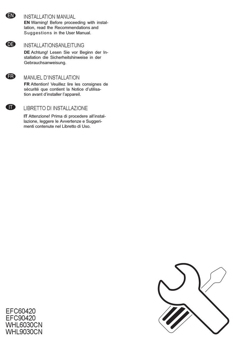 Electrolux EFC60420 installation manual