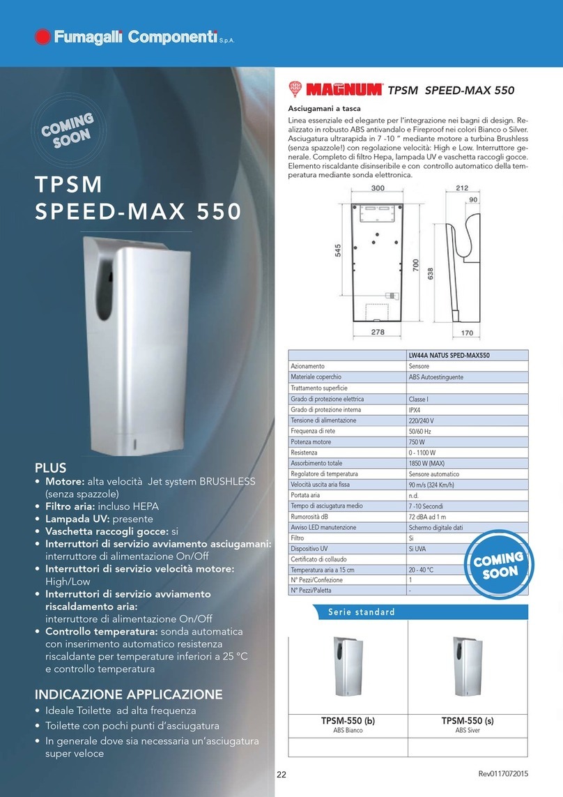 Fumagalli MAGNUM TPSM SPEED-MAX 550 manual