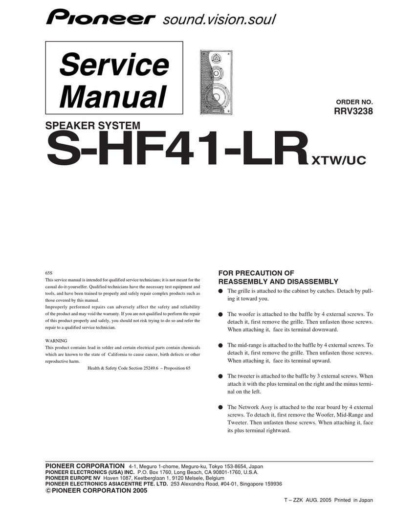 Pioneer S-HF41-LR User manual