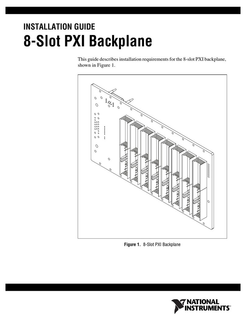 National Instruments 8-Slot PXI Backplane User manual