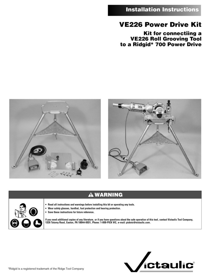 Victaulic VE226 Power Drive Kit User manual