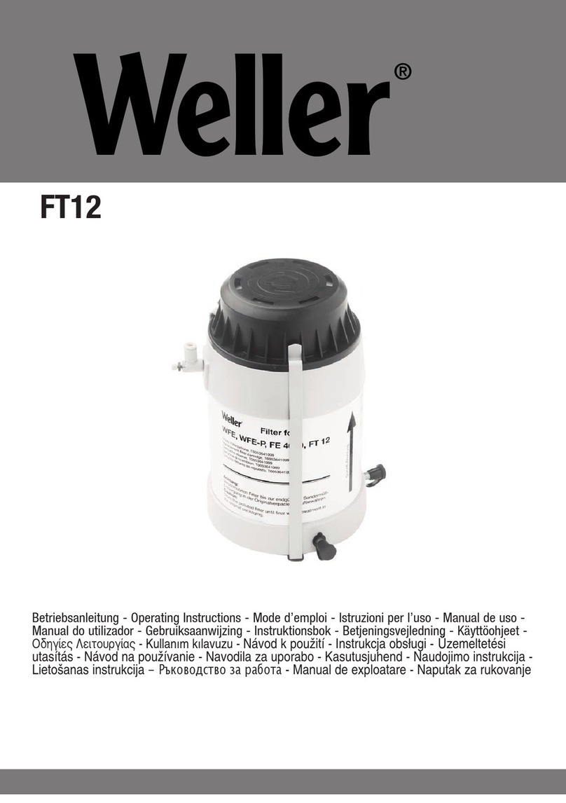 Weller FT12 operating instructions