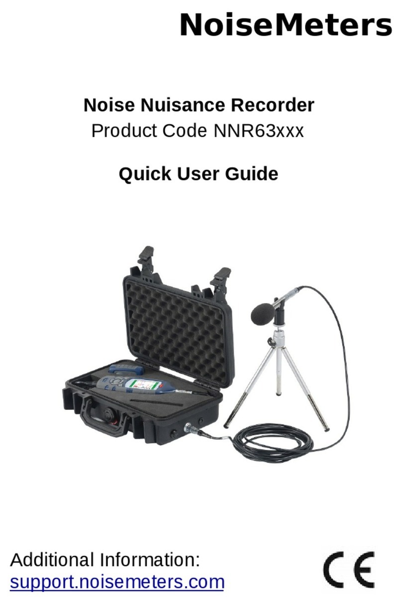 NoiseMeters NNR63 Series Quick user guide