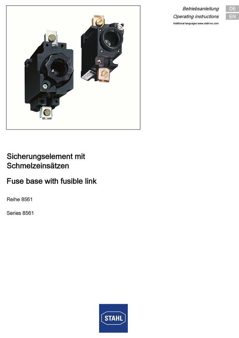Stahl 8561 Series operating instructions