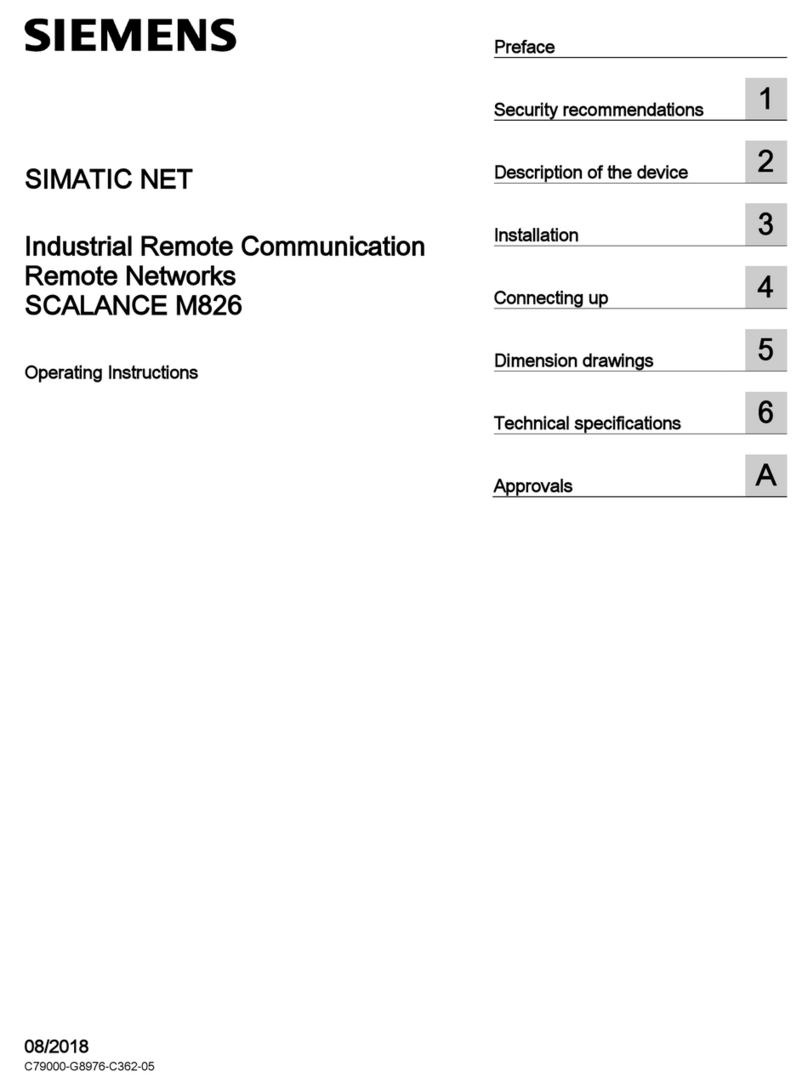 Siemens SIMATIC NET SCALANCE M826 User manual