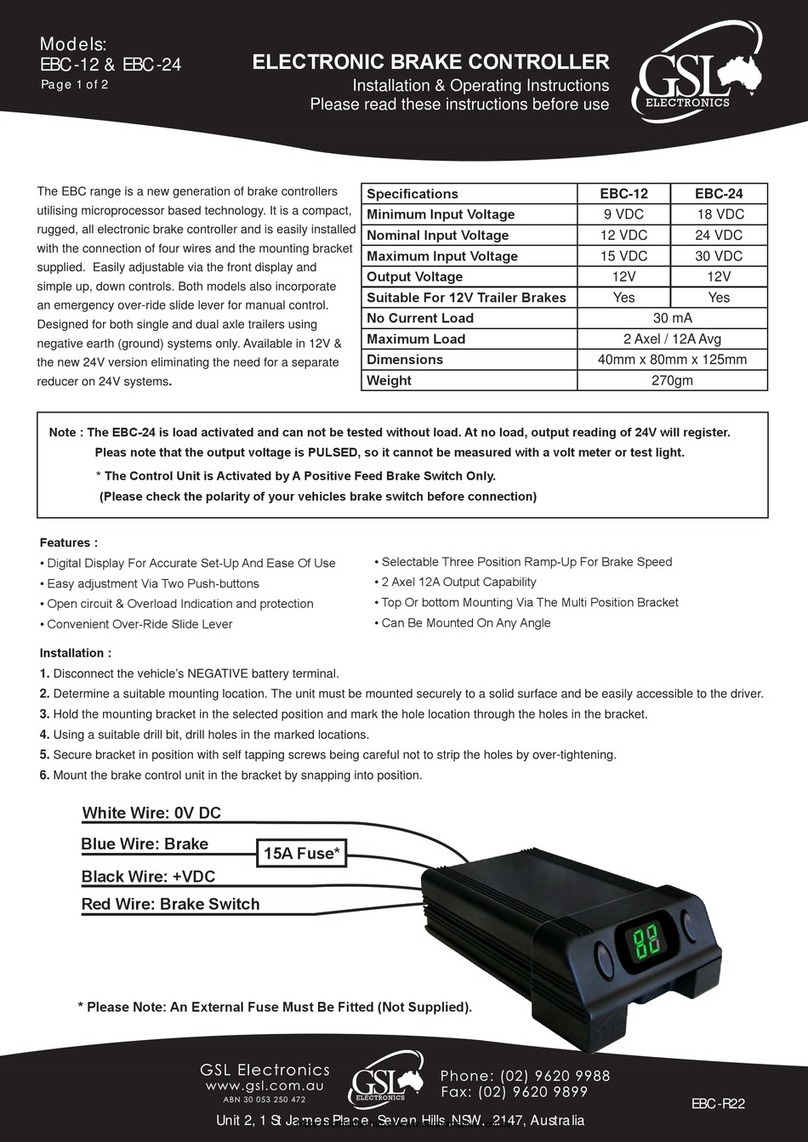 GSL electronics EBC-12 Manual